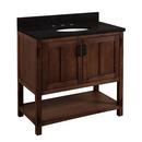 Signature Hardware Absolute Black 36 in. Floor Mount Vanity 