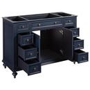 Signature Hardware Vintage Navy Blue 48 in. Floor Mount Vanity 