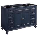 Signature Hardware Vintage Navy Blue 48 in. Floor Mount Vanity 