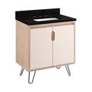Signature Hardware Blush/Whitewash 30-1/8 in. Floor Mount Vanity 