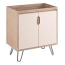 Signature Hardware Blush/Whitewash 30-1/8 in. Floor Mount Vanity 