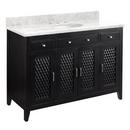 Signature Hardware Black 48 in. Floor Mount Vanity 
