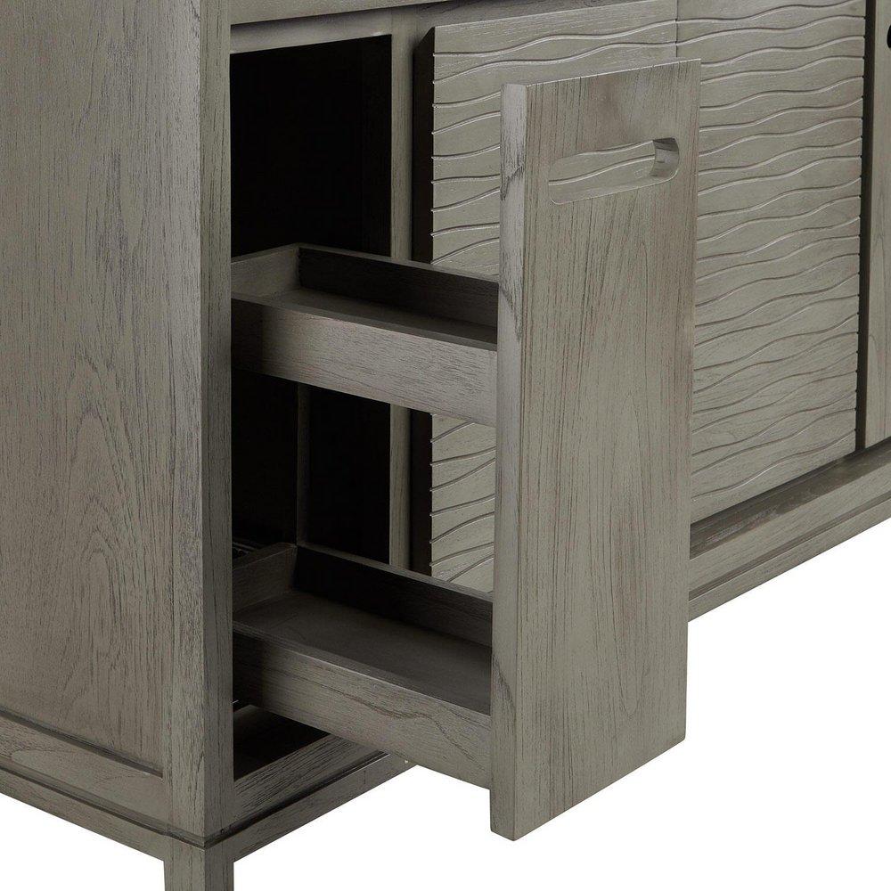 Signature Hardware Grey Wash 48 in. Floor Mount Vanity 