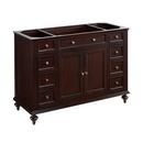 Signature Hardware Dark Espresso 48 in. Floor Mount Vanity 