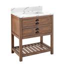 Signature Hardware Brown 30 in. Floor Mount Vanity 