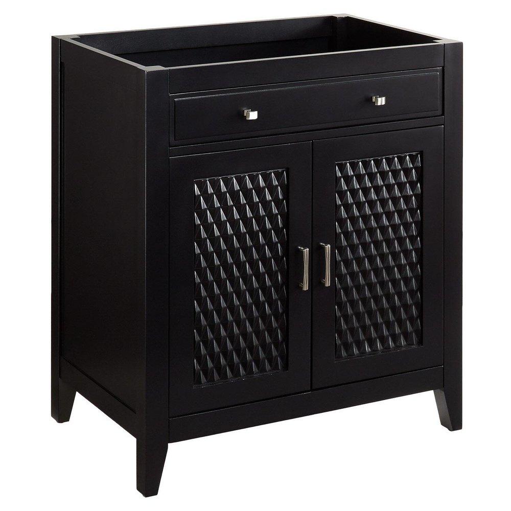 Signature Hardware Black 30 in. Floor Mount Vanity 
