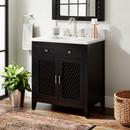 Signature Hardware Black 30 in. Floor Mount Vanity 