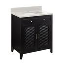 Signature Hardware Black 30 in. Floor Mount Vanity 