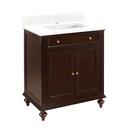 Signature Hardware Dark Espresso 30 in. Floor Mount Vanity 