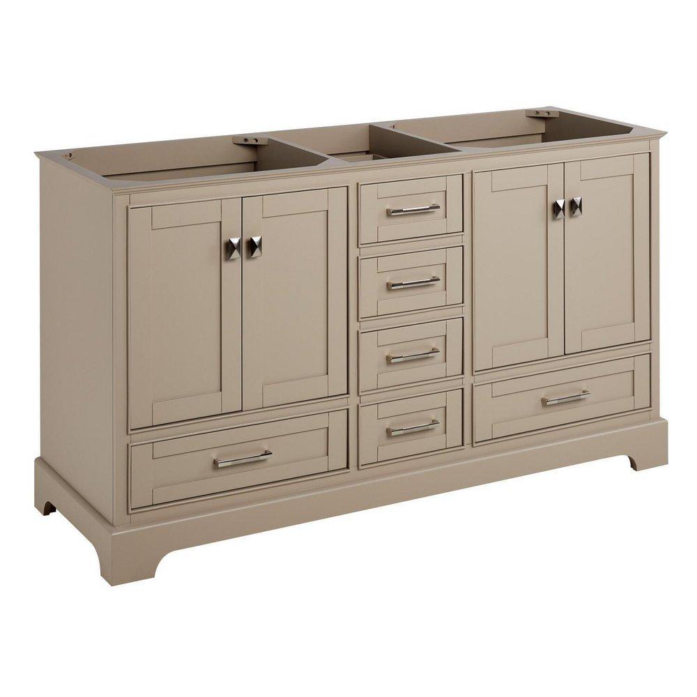 Signature Hardware Taupe 59-1/4 in. Floor Mount Vanity 