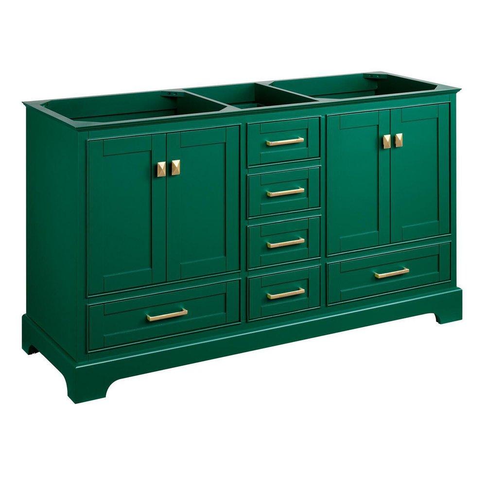 Signature Hardware Emerald Green 59-1/4 in. Floor Mount Vanity 