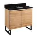 Signature Hardware Natural Teak 36 in. Floor Mount Vanity 