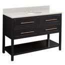 Signature Hardware Black 48 in. Floor Mount Vanity 
