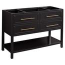 Signature Hardware Black 48 in. Floor Mount Vanity 