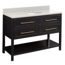 Signature Hardware Black 48 in. Floor Mount Vanity 