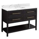 Signature Hardware Black 48 in. Floor Mount Vanity 