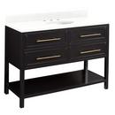 Signature Hardware Black 48 in. Floor Mount Vanity 