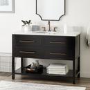 Signature Hardware Black 48 in. Floor Mount Vanity 