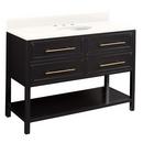 Signature Hardware Black 48 in. Floor Mount Vanity 