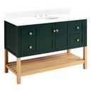 Signature Hardware Hunter Green/White 48 in. Floor Mount Vanity 