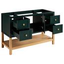 Signature Hardware Hunter Green/White 48 in. Floor Mount Vanity 