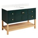 Signature Hardware Hunter Green/White 48 in. Floor Mount Vanity 