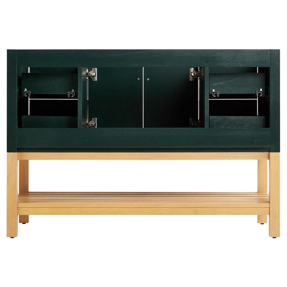 Signature Hardware Hunter Green/White 48 in. Floor Mount Vanity 