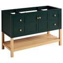 Signature Hardware Hunter Green/White 48 in. Floor Mount Vanity 