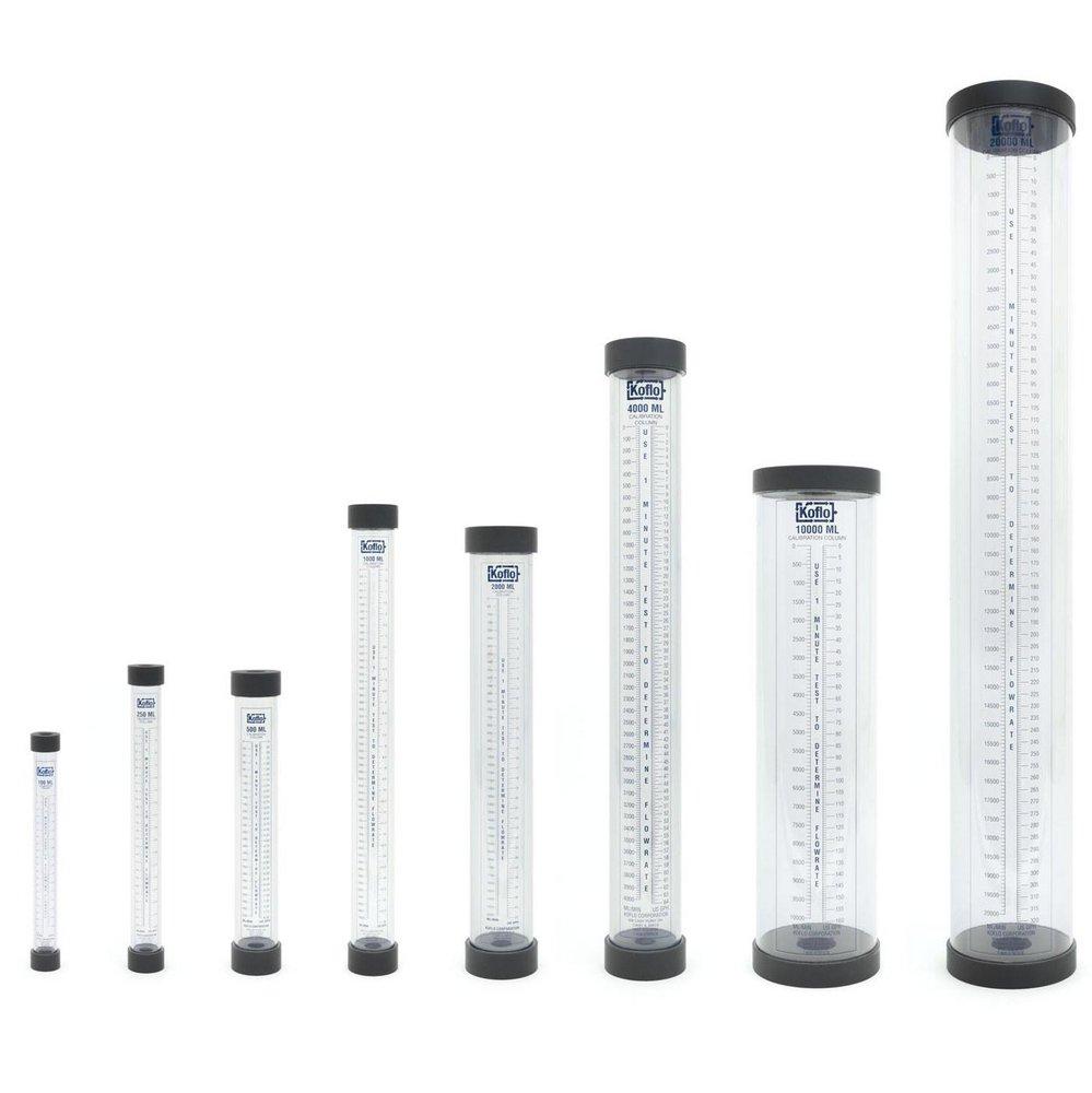 Koflo Corporation 100mL PVC Calibration Column with Slip Cap 