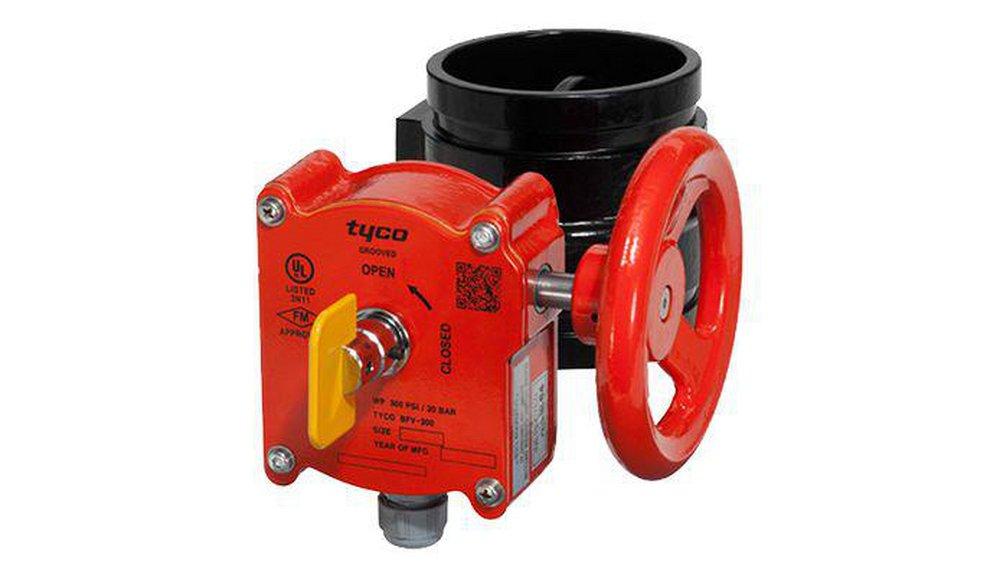 Tyco Ductile Iron Grooved EPDM Hand Wheel Butterfly Valve 