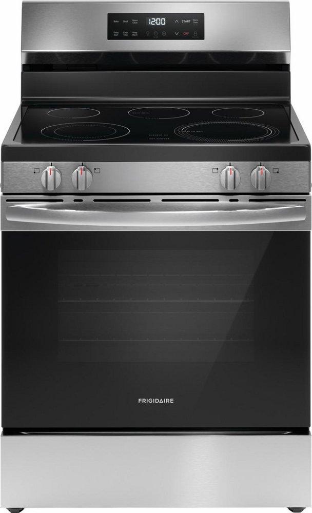 Frigidaire Stainless Steel 30 x 47-3/4 in. 5.3 cu. ft. Radiant Electric Freestanding Range 