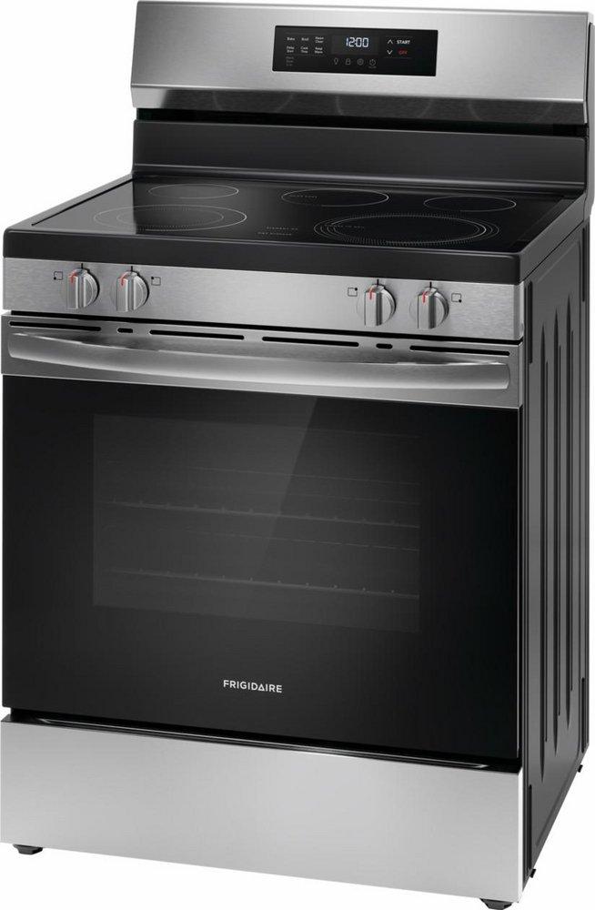 Frigidaire Stainless Steel 30 x 47-3/4 in. 5.3 cu. ft. Radiant Electric Freestanding Range 