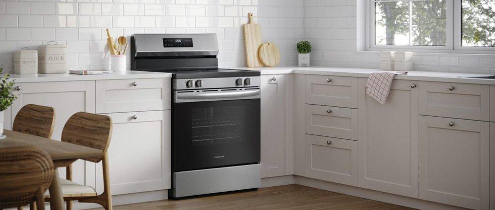 Frigidaire Stainless Steel 30 x 47-3/4 in. 5.3 cu. ft. Radiant Electric Freestanding Range 