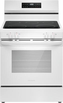 30 x 47-3/4 in. 5.3 cu. ft. Radiant Electric Freestanding Range in White