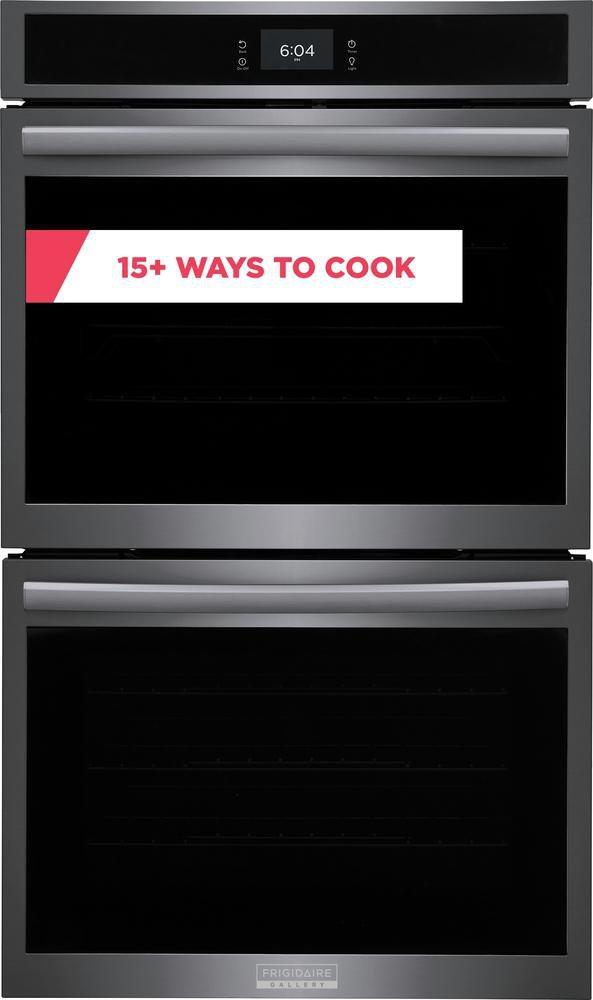Frigidaire Black Stainless Steel 29-7/8 in. 10.6 cu. ft. 40A Drop Down Wall Mount Double Oven 