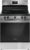 Frigidaire Stainless Steel 30 x 47-3/4 in. 5.3 cu. ft. 5-Burner Electric Freestanding Range 