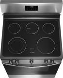 Frigidaire Stainless Steel 30 x 47-3/4 in. 5.3 cu. ft. 5-Burner Electric Freestanding Range 