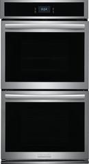 27 in. 7.6 cu. ft. 40A Drop Down Wall Mount Double Oven in Stainless Steel