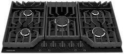18000 BTU 5-Burner Sealed Cooktop in Black