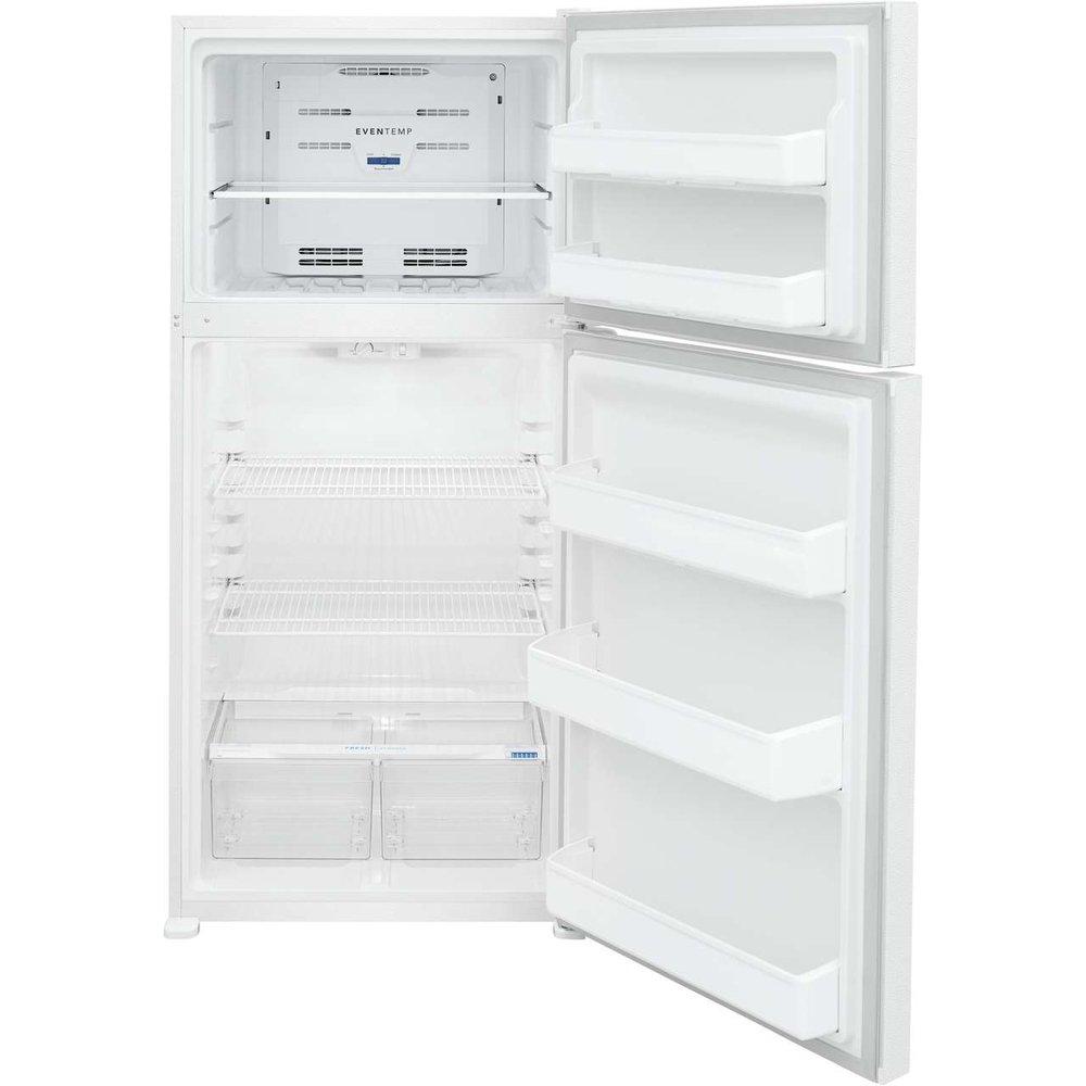 18 cu. ft. Top Freezer Refrigerator in White 