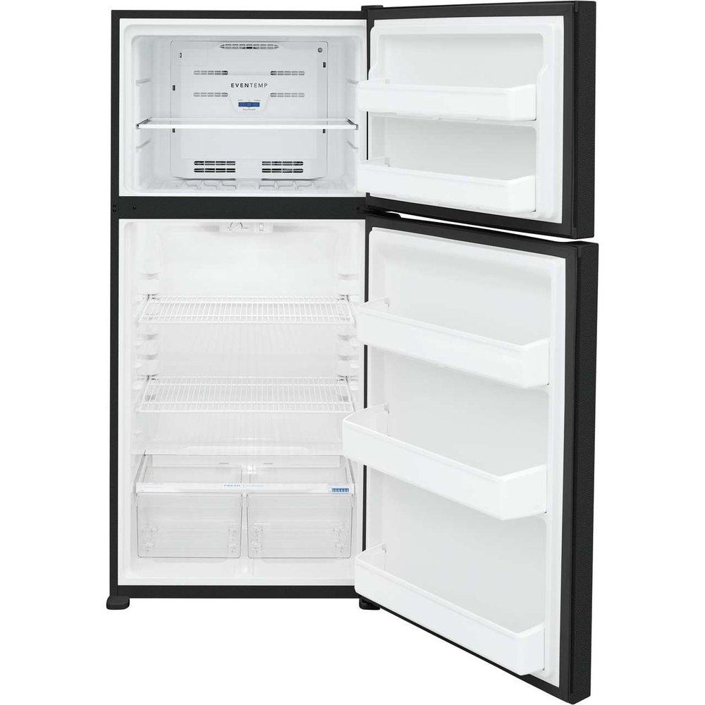 18 cu. ft. Top Freezer Refrigerator in Black 