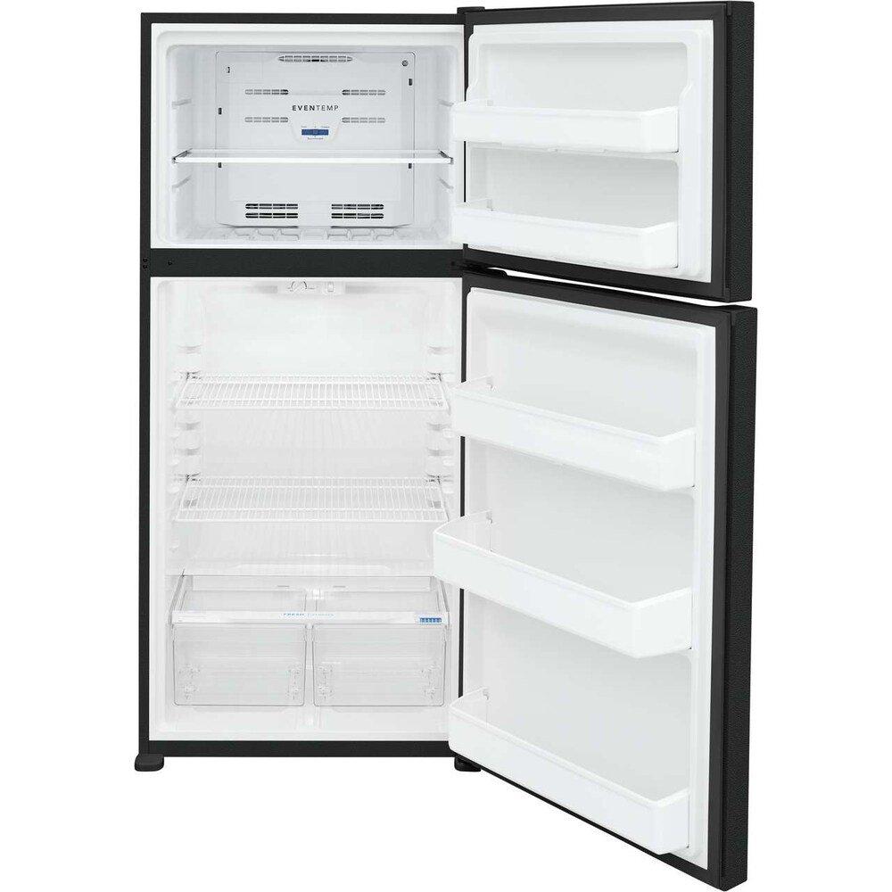 18 cu. ft. Top Freezer Refrigerator in Black 