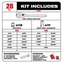 3/8 in. Drive 28 Piece SAE Ratchet & Socket Set with PACKOUT&trade; Low-Profile Compact Organizer 