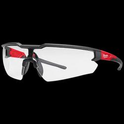 Clear Red Plastic Safety Glasses