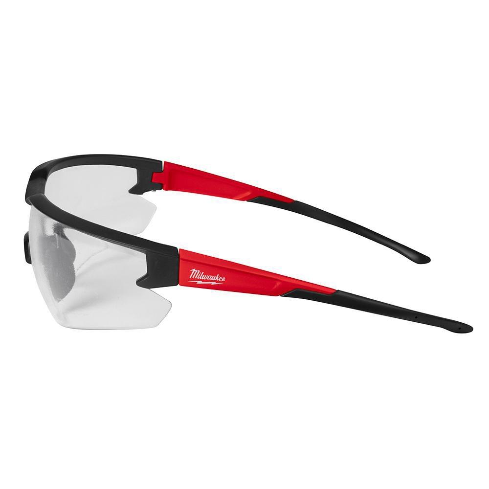 Milwaukee&reg; Red Plastic Safety Glasses 