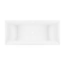 Signature Hardware White 66-15/16 x 29-1/2 in. Freestanding Bathtub with Center Drain 