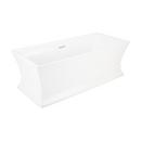 Signature Hardware White 66-15/16 x 29-1/2 in. Freestanding Bathtub with Center Drain 