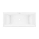 Signature Hardware White 66-15/16 x 29-1/2 in. Freestanding Bathtub with Center Drain 