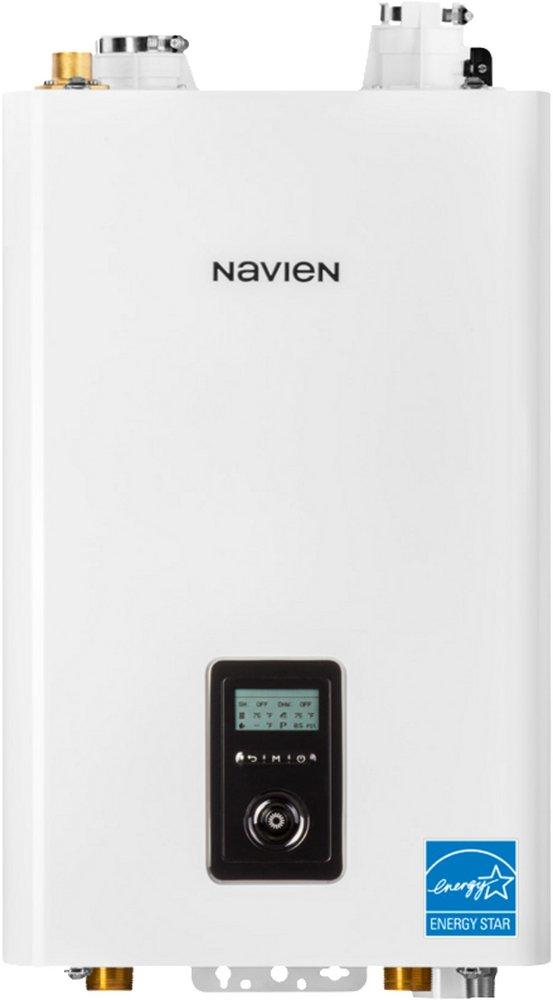 Navien White Gas Boiler 175000 BTU Stainless Steel 0.95 AFUE 120V 