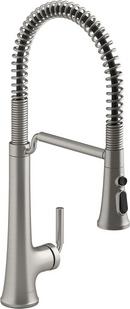 KOHLER Vibrant&reg; Stainless Single Handle Pull Down Kitchen Faucet 